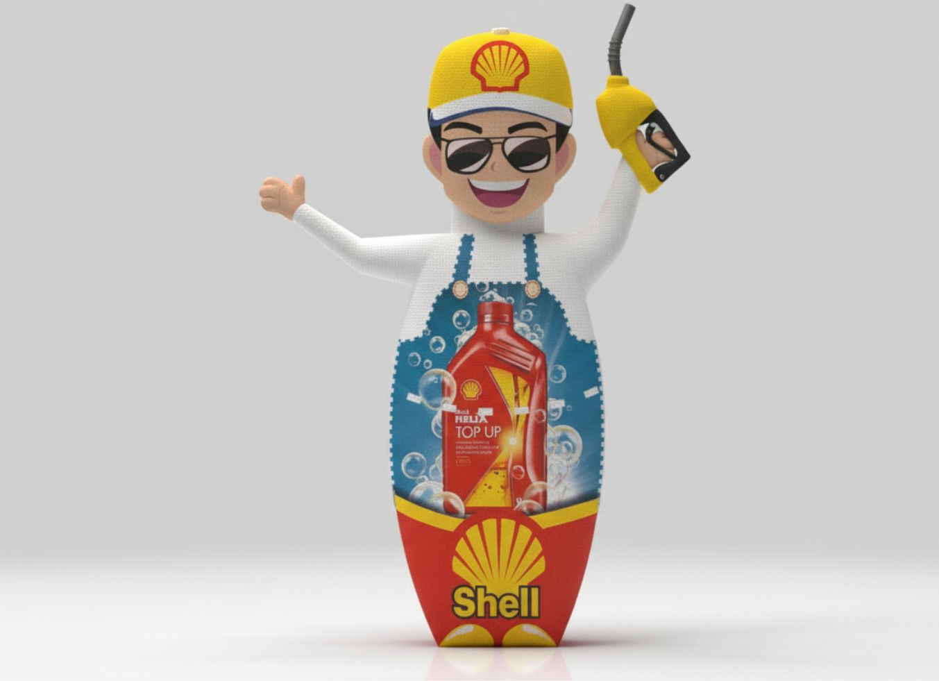 Akaryakıt istasyonları için özel Gel Gel Balon benzinlik modeli