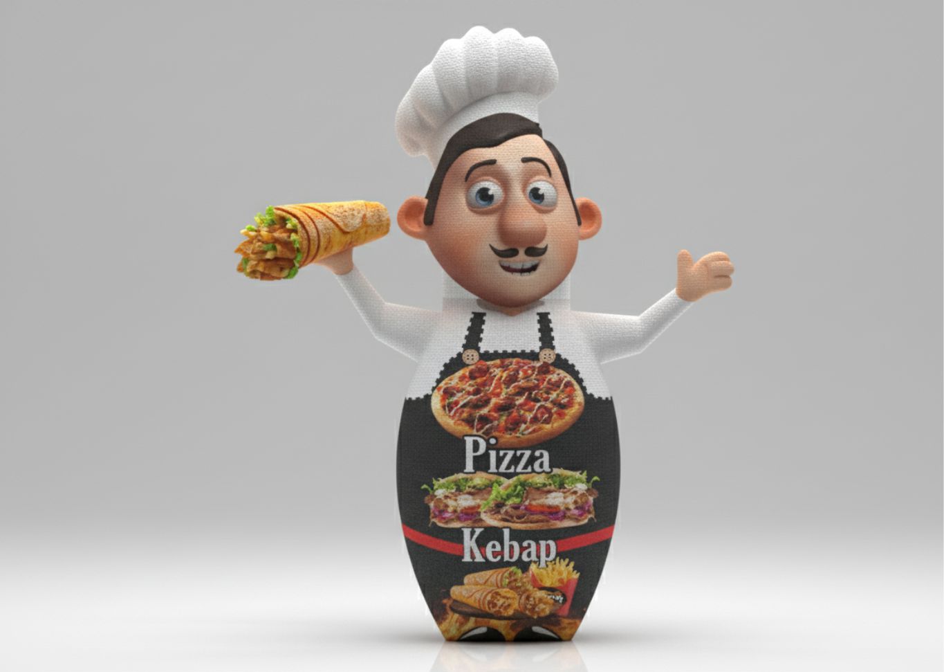 Dürümcü ve Kebapçılar  için Gel Gel balon aşçı dürümcü modeli