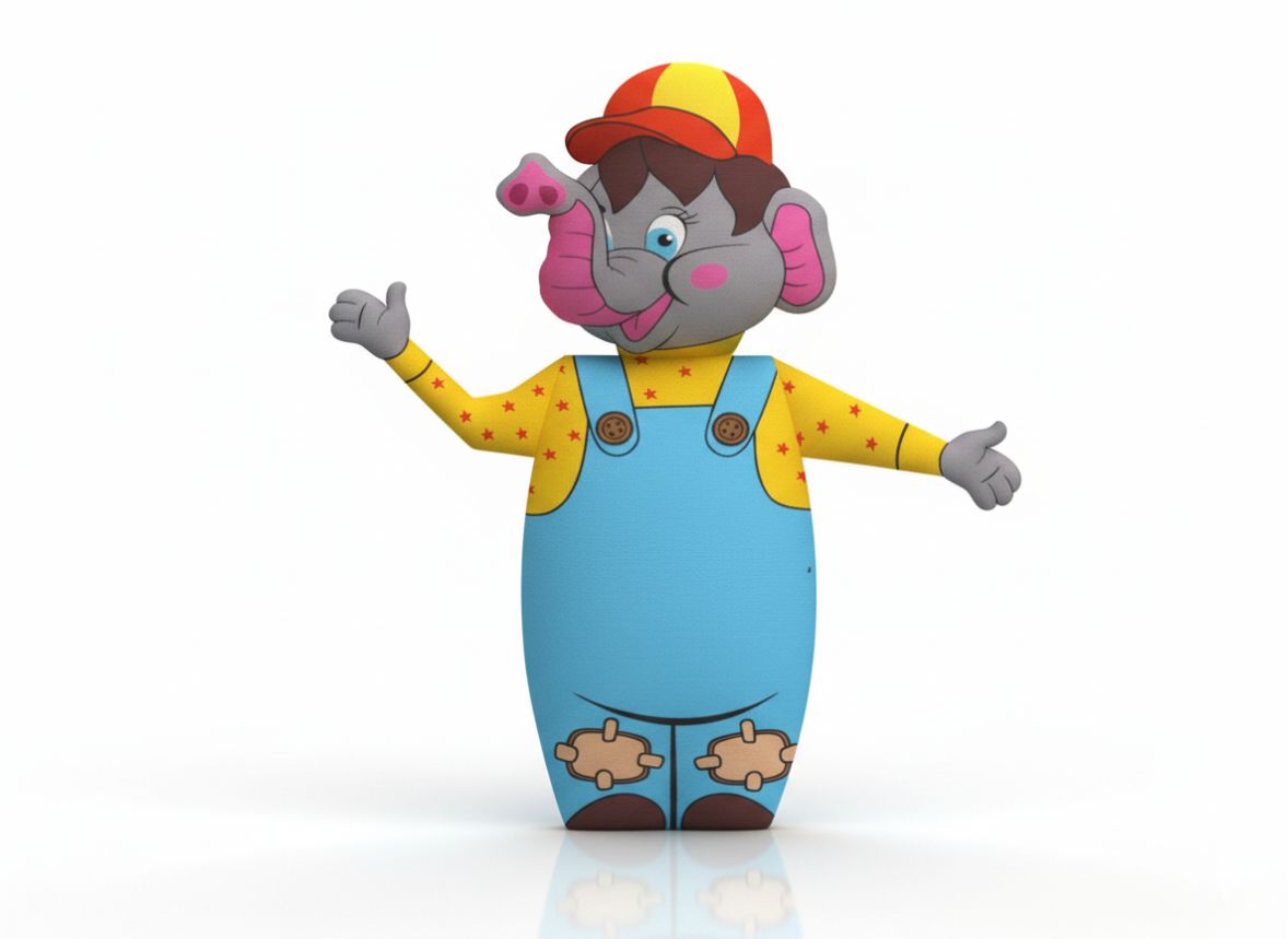 Lunapark ve sirk açılışları için Gel Gel balon fil modeli