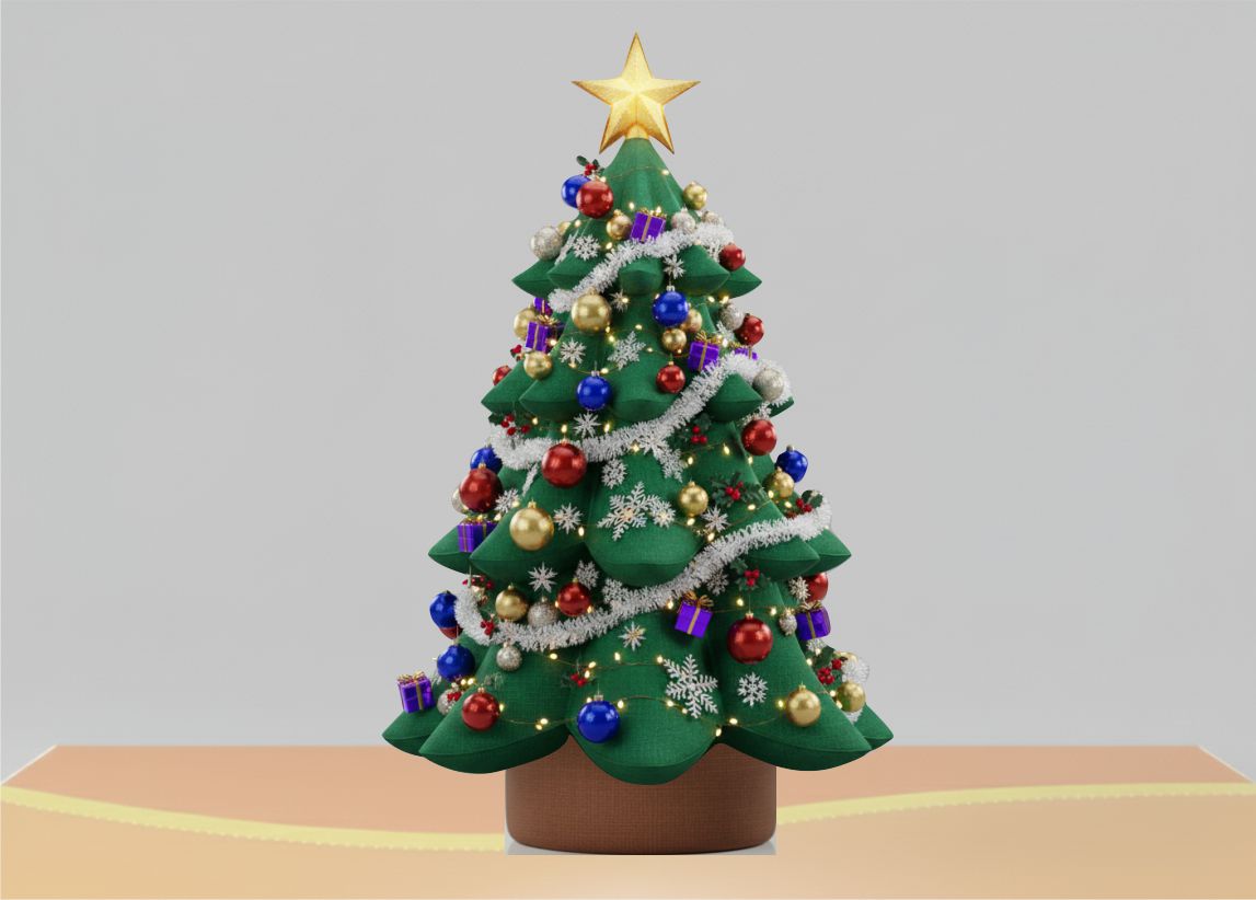 Yılbaşı organizasyonları için Gel Gel balon Yılbaşı ağacı modeli